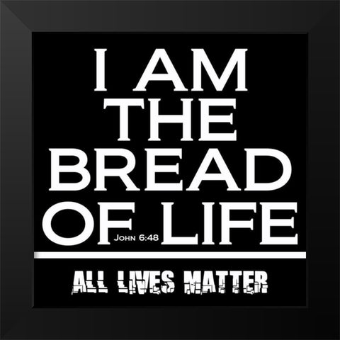 Scripture BLM 3 Black Modern Wood Framed Art Print by Phillip, Jamie