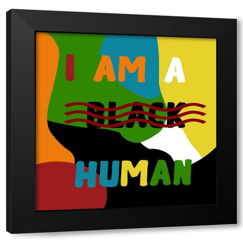 Equality Black Modern Wood Framed Art Print with Double Matting by Phillip, Jamie