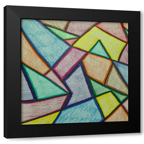 Jagged Edges 1 Black Modern Wood Framed Art Print with Double Matting by Phillip, Jamie