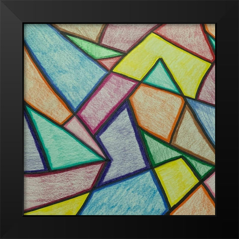 Jagged Edges 1 Black Modern Wood Framed Art Print by Phillip, Jamie