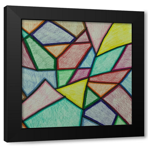 Jagged Edges 2 Black Modern Wood Framed Art Print with Double Matting by Phillip, Jamie