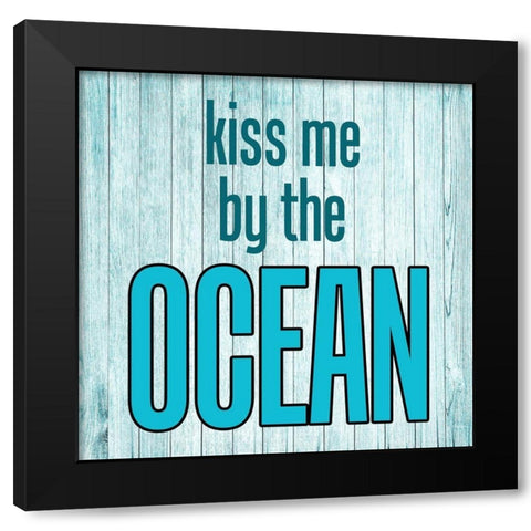 Ocean Black Modern Wood Framed Art Print by Phillip, Jamie