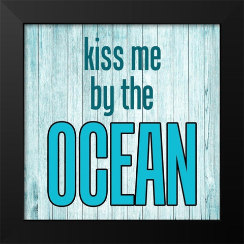 Ocean Black Modern Wood Framed Art Print by Phillip, Jamie