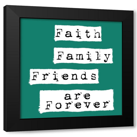 Family Black Modern Wood Framed Art Print by Phillip, Jamie