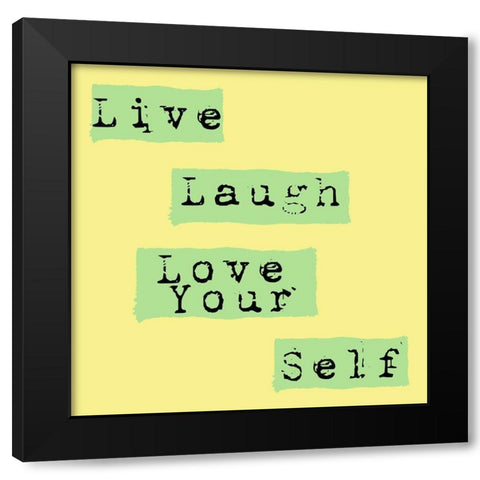 Love Black Modern Wood Framed Art Print with Double Matting by Phillip, Jamie