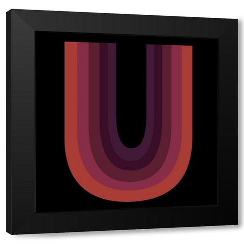 Colors Black Modern Wood Framed Art Print by Phillip, Jamie