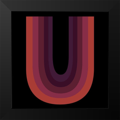 Colors Black Modern Wood Framed Art Print by Phillip, Jamie