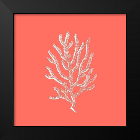 Coral 2 Black Modern Wood Framed Art Print by Phillip, Jamie