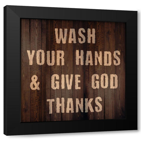 Kitchen Rule Black Modern Wood Framed Art Print with Double Matting by Phillip, Jamie