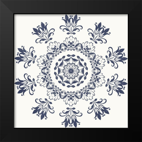Mandala 1 Black Modern Wood Framed Art Print by Phillip, Jamie