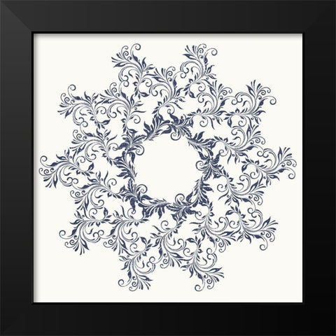 Mandala 3 Black Modern Wood Framed Art Print by Phillip, Jamie
