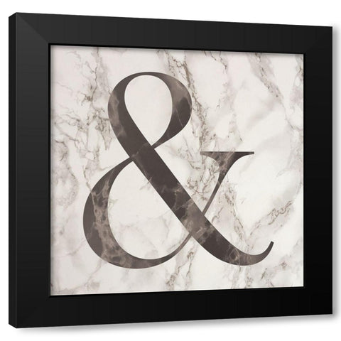And Black Modern Wood Framed Art Print with Double Matting by Phillip, Jamie