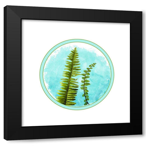 Fern Black Modern Wood Framed Art Print with Double Matting by Phillip, Jamie