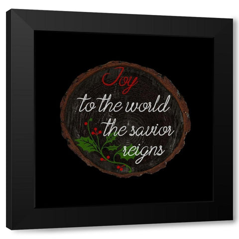 Joy To The World Black Modern Wood Framed Art Print by Phillip, Jamie