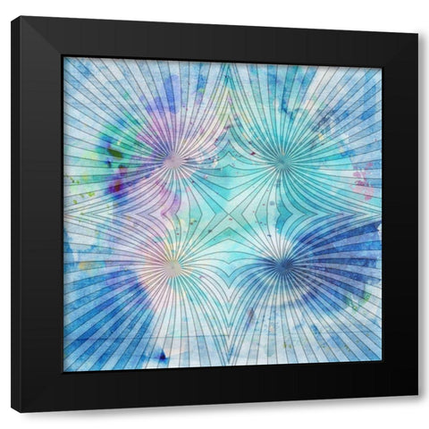 Geometrical Realm Black Modern Wood Framed Art Print with Double Matting by Phillip, Jamie