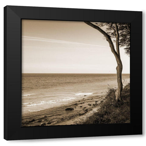 Seascape Black Modern Wood Framed Art Print by Phillip, Jamie