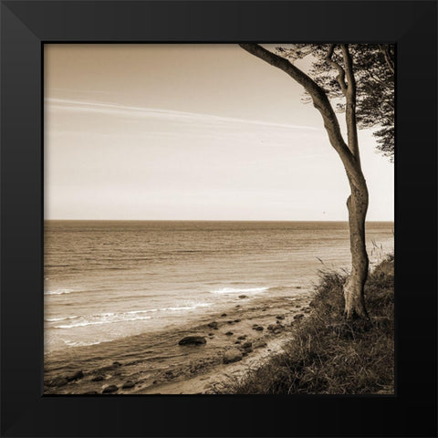 Seascape Black Modern Wood Framed Art Print by Phillip, Jamie