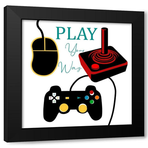 Gammer 2 Black Modern Wood Framed Art Print by Phillip, Jamie