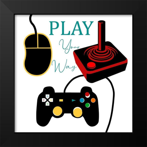 Gammer 2 Black Modern Wood Framed Art Print by Phillip, Jamie