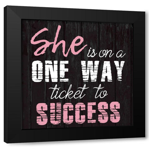 Success 2 Black Modern Wood Framed Art Print by Phillip, Jamie