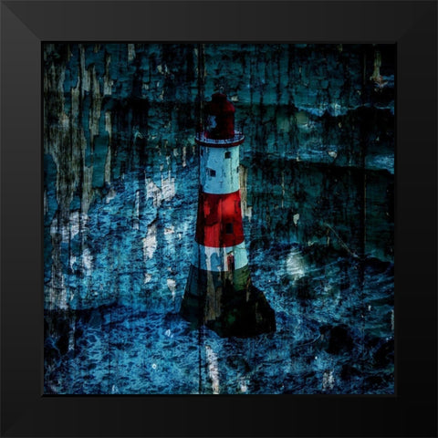 Light house 2 Black Modern Wood Framed Art Print by Phillip, Jamie