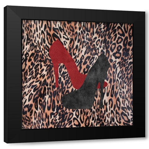 My Shoes Black Modern Wood Framed Art Print by Phillip, Jamie