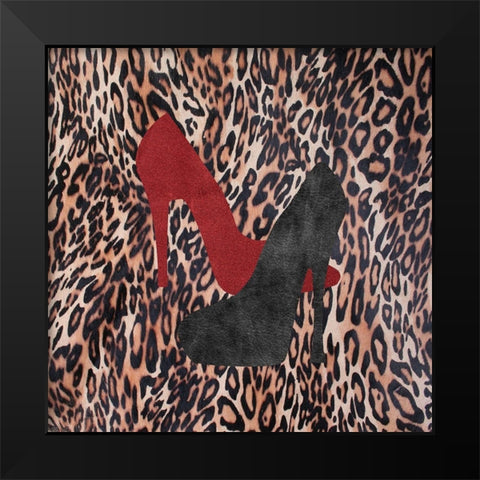 My Shoes Black Modern Wood Framed Art Print by Phillip, Jamie