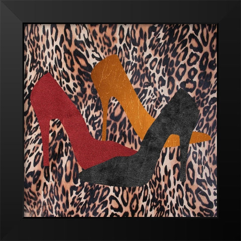 My Shoes 2 Black Modern Wood Framed Art Print by Phillip, Jamie