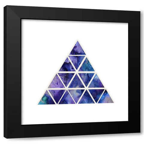 Space Loop Black Modern Wood Framed Art Print with Double Matting by Phillip, Jamie
