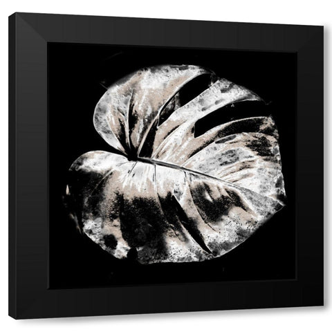 Tropic Leaf 2 Black Modern Wood Framed Art Print by Phillip, Jamie