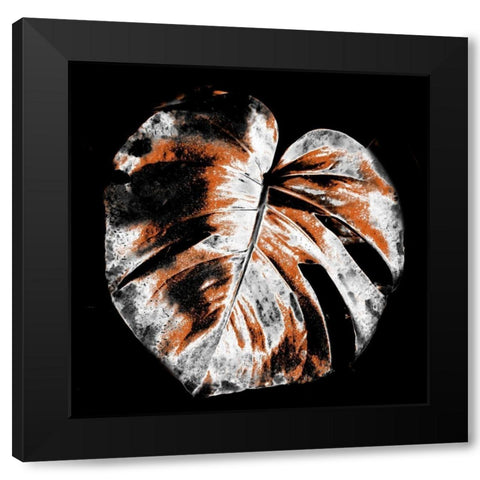 Tropic Leaf 3 Black Modern Wood Framed Art Print by Phillip, Jamie