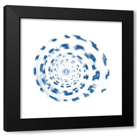 Shell Black Modern Wood Framed Art Print with Double Matting by Phillip, Jamie