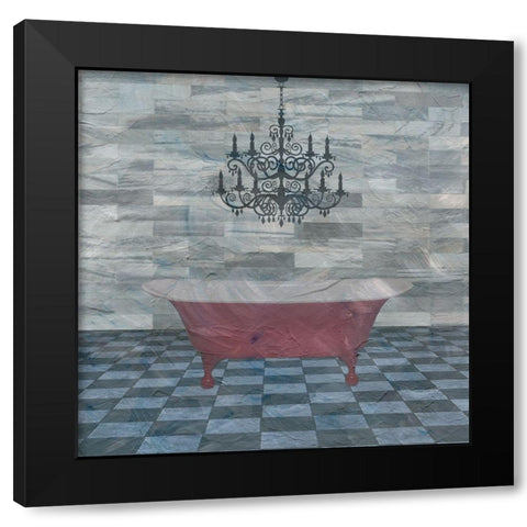 In The Tub Black Modern Wood Framed Art Print by Phillip, Jamie