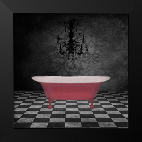 In The Tub 2 Black Modern Wood Framed Art Print by Phillip, Jamie