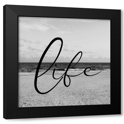 Beach Life 2 Black Modern Wood Framed Art Print by Phillip, Jamie