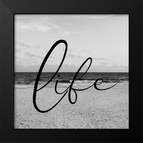 Beach Life 2 Black Modern Wood Framed Art Print by Phillip, Jamie