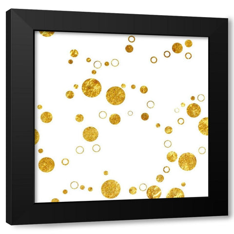 Circular Elegance Black Modern Wood Framed Art Print by Phillip, Jamie