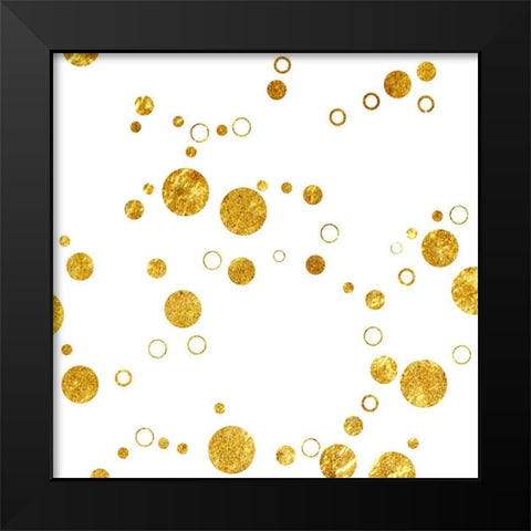 Circular Elegance Black Modern Wood Framed Art Print by Phillip, Jamie