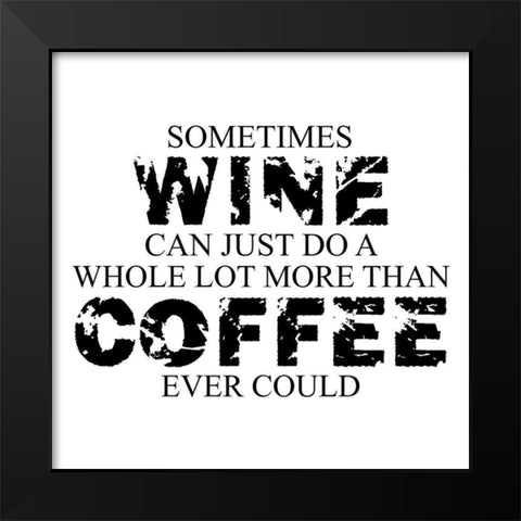 Wine Black Modern Wood Framed Art Print by Phillip, Jamie