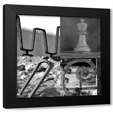 Wine Black Modern Wood Framed Art Print with Double Matting by Phillip, Jamie