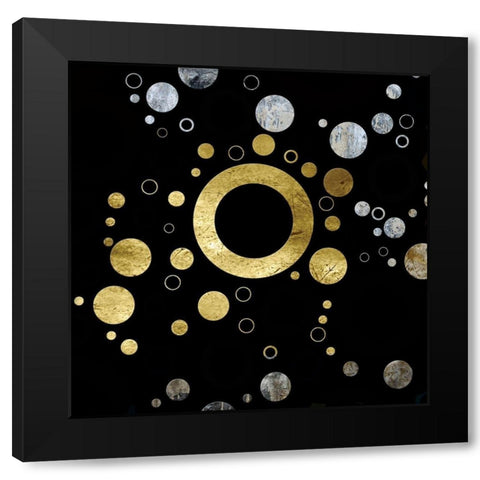 Circular Elegance 2 Black Modern Wood Framed Art Print by Phillip, Jamie