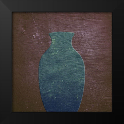 Blue Clay 2 Black Modern Wood Framed Art Print by Phillip, Jamie