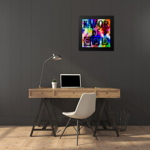 Favor Of God Black Modern Wood Framed Art Print by Phillip, Jamie
