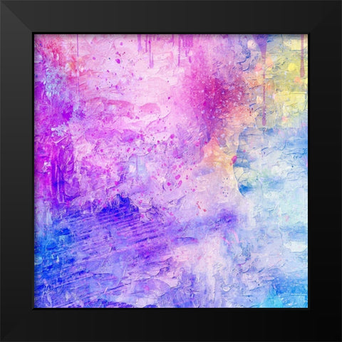 Aromatic Abstract 2 Black Modern Wood Framed Art Print by Phillip, Jamie
