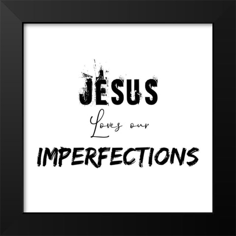 Imperfections Black Modern Wood Framed Art Print by Phillip, Jamie