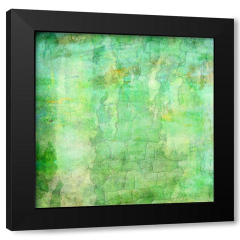 Crackstract Black Modern Wood Framed Art Print by Phillip, Jamie