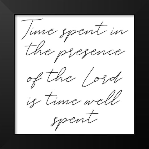 Presence Black Modern Wood Framed Art Print by Phillip, Jamie