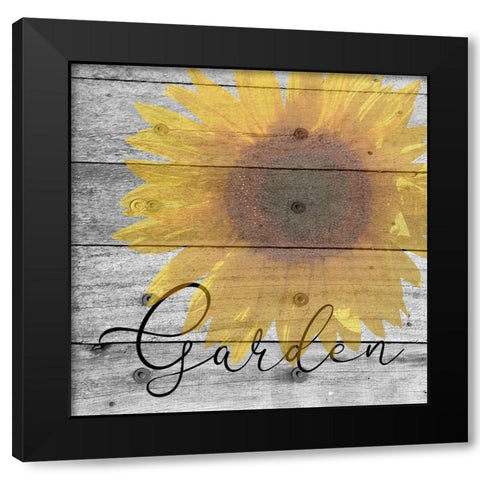 Sunflower 2 Black Modern Wood Framed Art Print by Phillip, Jamie