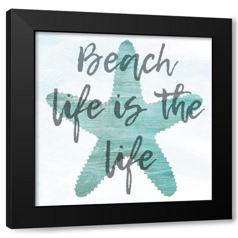 Beach Life A Black Modern Wood Framed Art Print with Double Matting by Phillip, Jamie