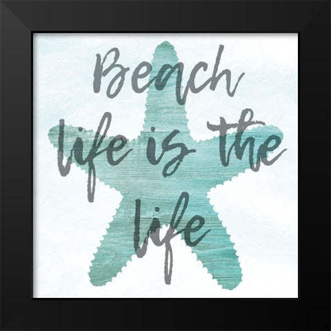 Beach Life A Black Modern Wood Framed Art Print by Phillip, Jamie